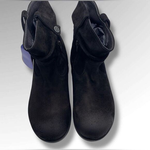 NIB BIRKENSTOCK Leather Sarina Slouch Suede Booties Boots Size 36 - Picture 8 of 10